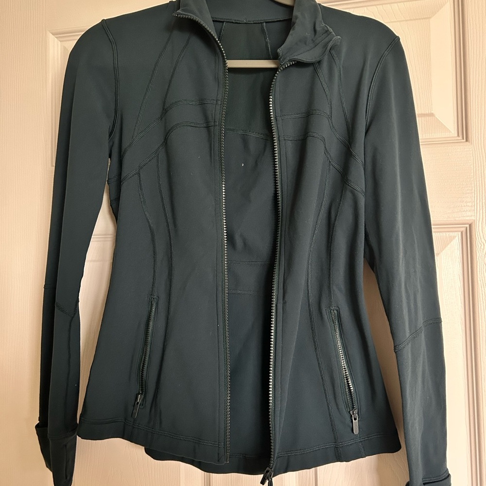 lululemon athletica define jacket - nocturnal teal size 6 - Picture 3 of 6